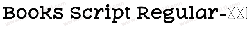 Books Script Regular字体转换